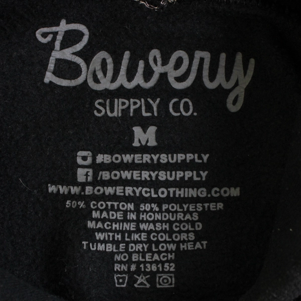 Bowerly Supply Co. NASA logo Hoodie Unisex Teens Size Medium