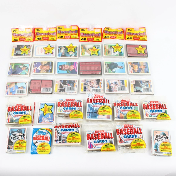 Lot of Sealed Vintage 1989 Topps Baseball Trading Card Packs 688 Cards Total