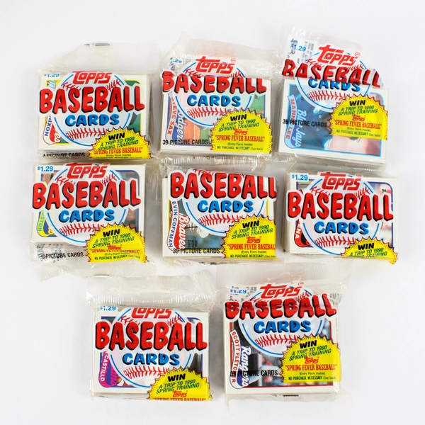 Lot of Sealed Vintage 1989 Topps Baseball Trading Card Packs 688 Cards Total