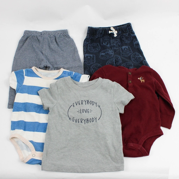 Lot of 5 Pieces 12 Month Baby Clothes Tops Pants Bundle