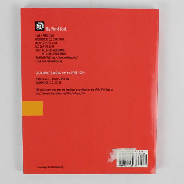 Microfinance Handbook by Joanna Ledgerwood 2000 Paperback