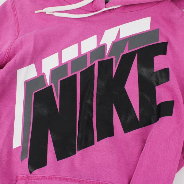 Nike Fuchsia Pink Cotton Blend Hoodie Women's Size Large
