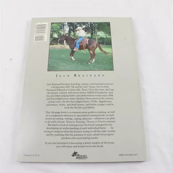 Western Training Theory & Practice by Jack Brainard Paperback