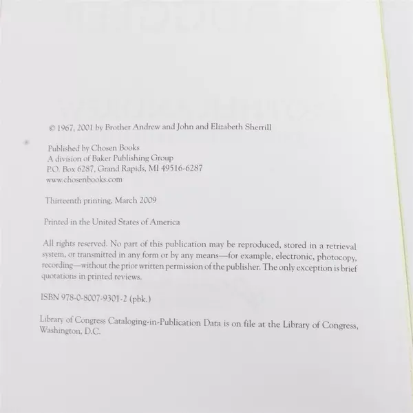 God's Smuggler by Andrew van der Bijl 35th Anniversary Edition Paperback 