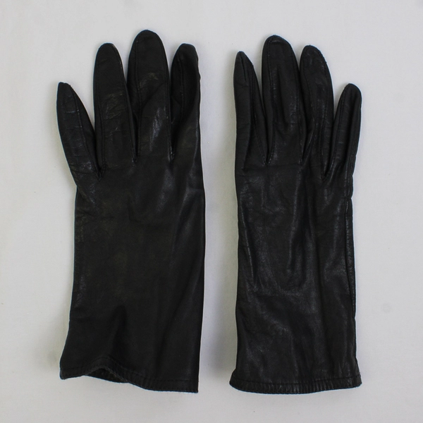 Unbranded Black Faux Leather Gloves Women's Size Small