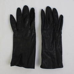 Unbranded Black Faux Leather Gloves Women's Size Small