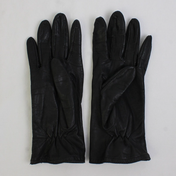 Unbranded Black Faux Leather Gloves Women's Size Small