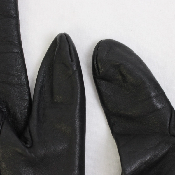 Unbranded Black Faux Leather Gloves Women's Size Small