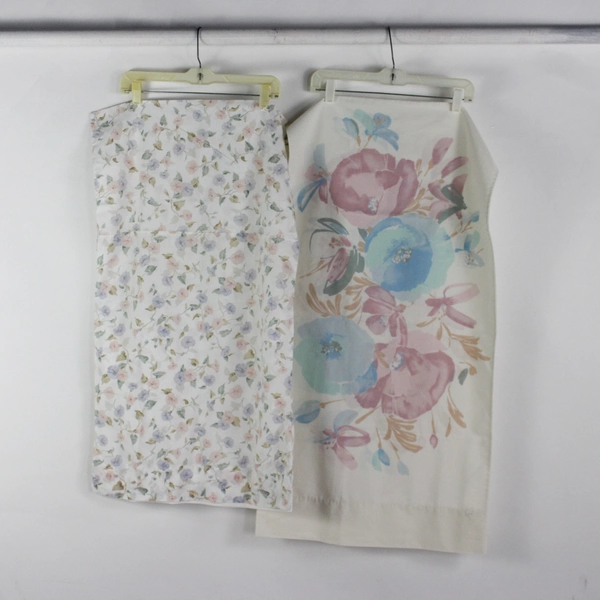 Lot of 10 Pillowcases Plain and Floral King DIY Fabric Upcycling 