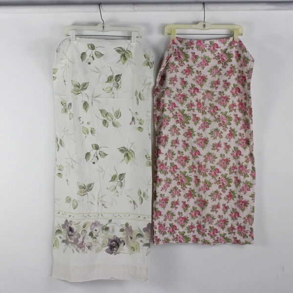 Lot of 10 Pillowcases Plain and Floral King DIY Fabric Upcycling 