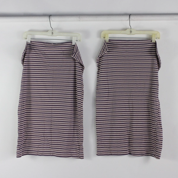 Set of 2 HD Designs Purple Blue Yellow Striped Standard Pillowcases FLAW