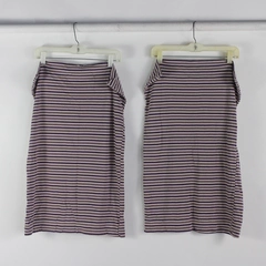 Set of 2 HD Designs Purple Blue Yellow Striped Standard Pillowcases FLAW