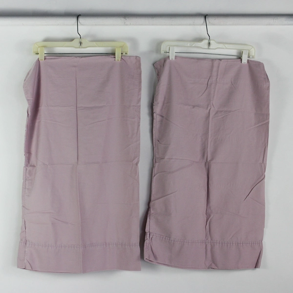 Set of 2 Martha Stewart Everyday Pale Purple/ Pink Queen Size Cotton Pillowcases