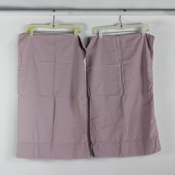 Set of 2 Martha Stewart Everyday Pale Purple/ Pink Queen Size Cotton Pillowcases