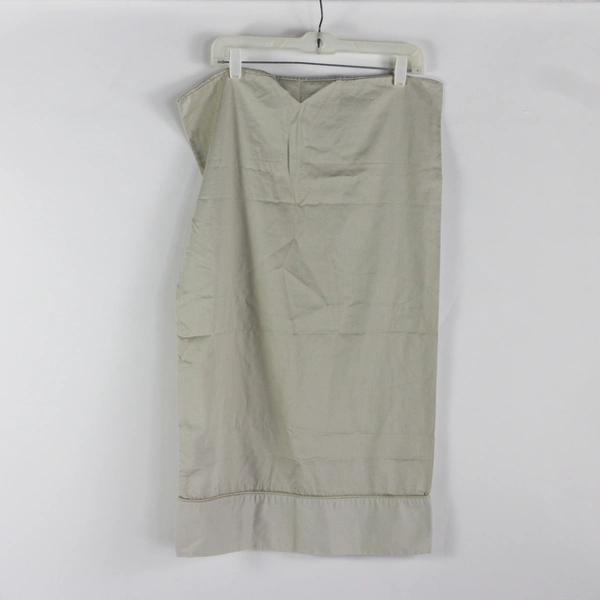 Set of 2 Wamsutta Elite Sateen Beige Combed Cotton Queen Pillowcases FLAW