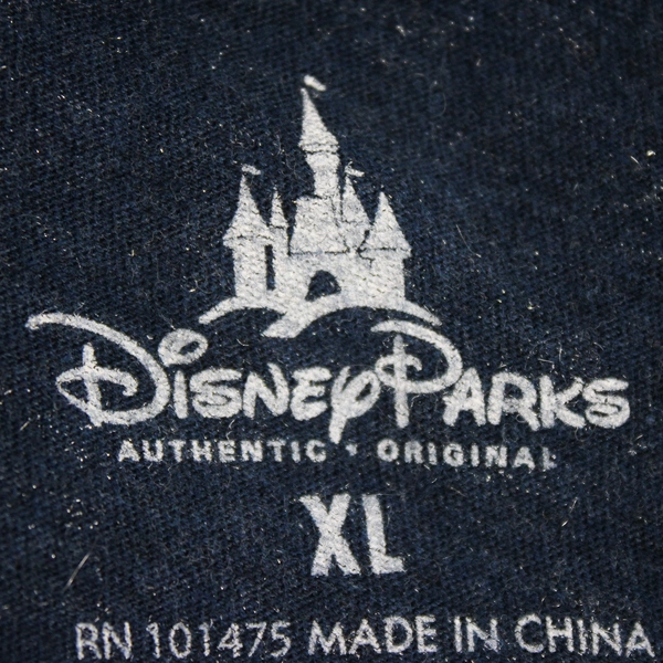 Disney Parks Authentic Juniors XL Blue Sparkly Mickey and Minnie Shirt