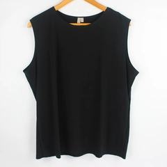 Susan Lawrence Woman 2XL Black Sleeveless Top