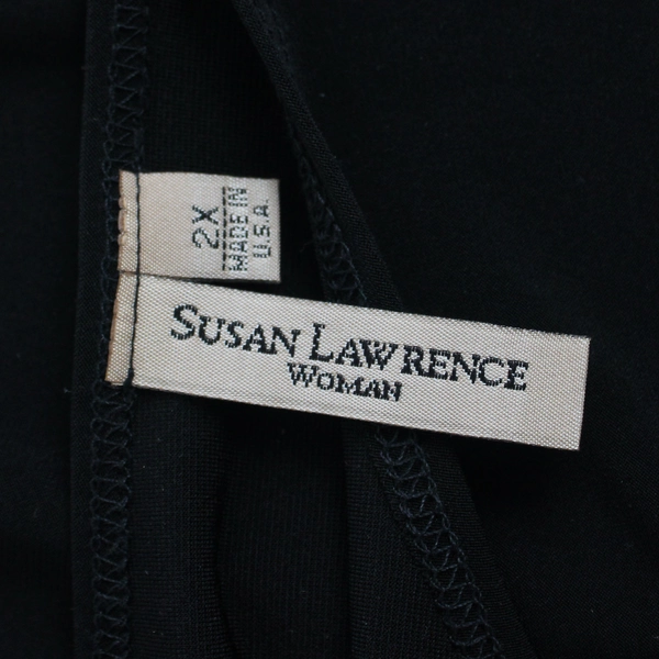 Susan Lawrence Woman 2XL Black Sleeveless Top