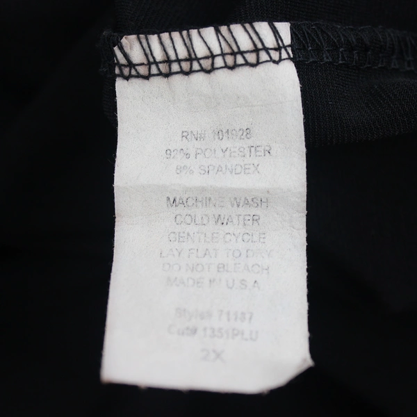 Susan Lawrence Woman 2XL Black Sleeveless Top