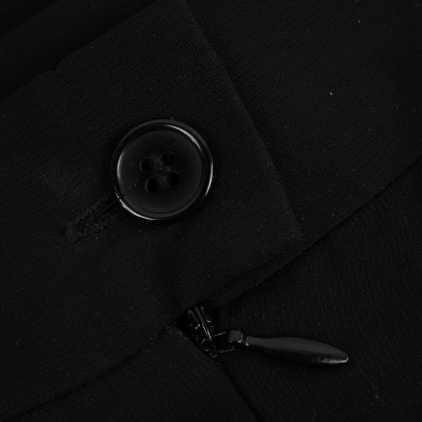 1990's Nipon Studios Women's 8 Petite Black Layered Long Skirt