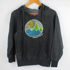 MillTex Women's S/P Gray Tillamook, Oregon Design Hoodie Pullover Sweatshirt