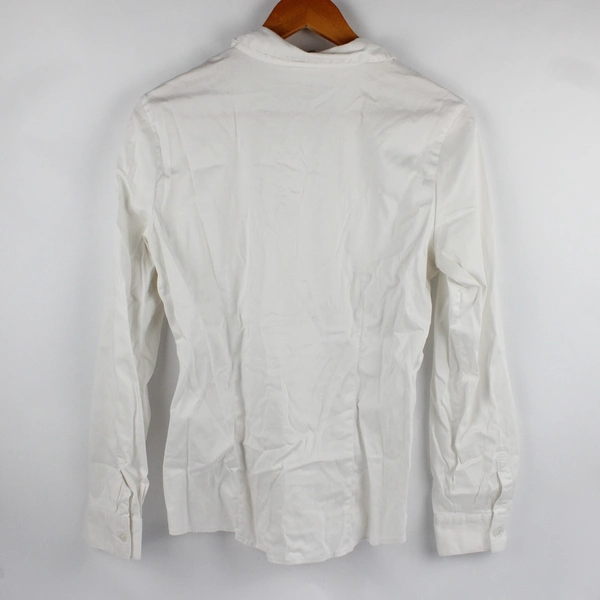 Van Heusen Studio Women's M White Long Sleeve Button-Up Shirt