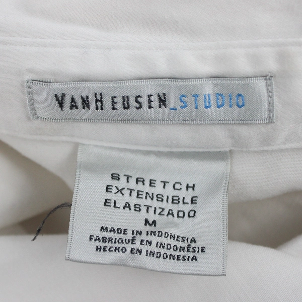 Van Heusen Studio Women's M White Long Sleeve Button-Up Shirt