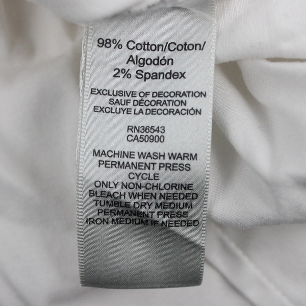 Van Heusen Studio Women's M White Long Sleeve Button-Up Shirt