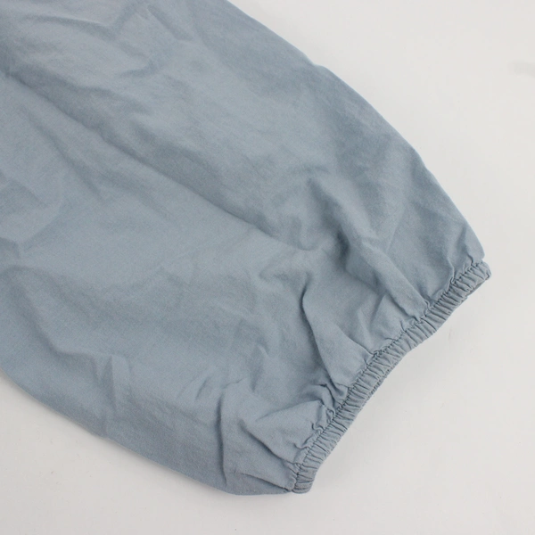 Lane Bryant Women's Size 24 Blue Embroidered Hem Balloon Sleeve Peplum Top