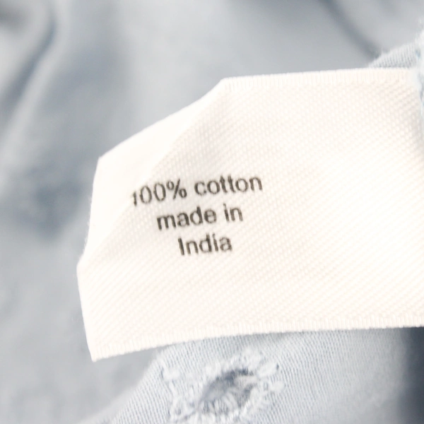 Lane Bryant Women's Size 24 Blue Embroidered Hem Balloon Sleeve Peplum Top