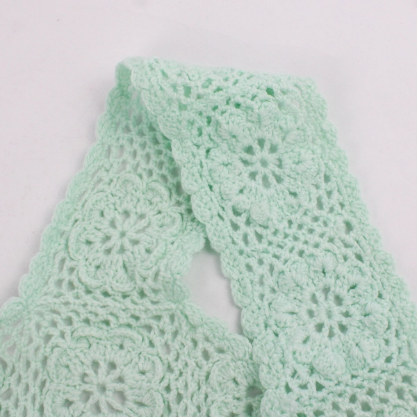 Unbranded Women's XL Green Floral Open Knit Vest