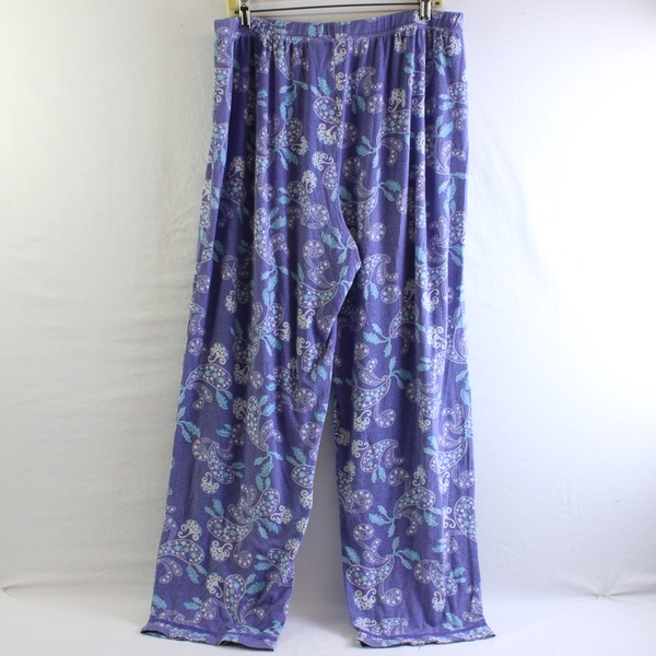 Cool Girl Purple Paisley Pajama Pants Women's Size 1X