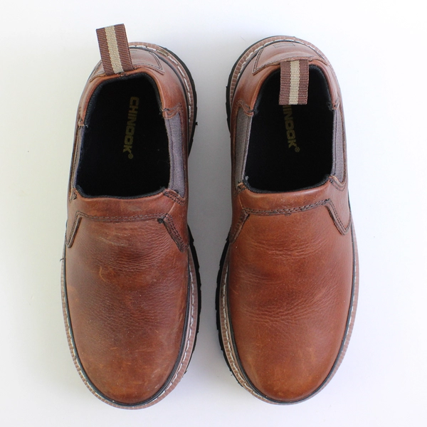 Chinook Footwear Workhorse Romeo Boot Brown Slip On Men's Size 8.5