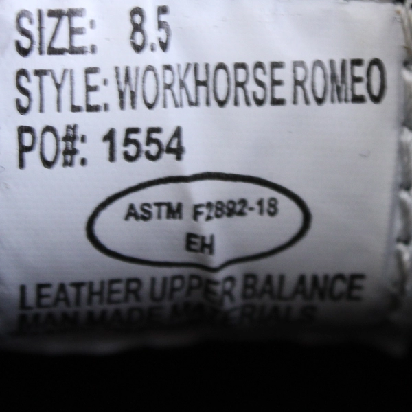 Chinook Footwear Workhorse Romeo Boot Brown Slip On Men's Size 8.5