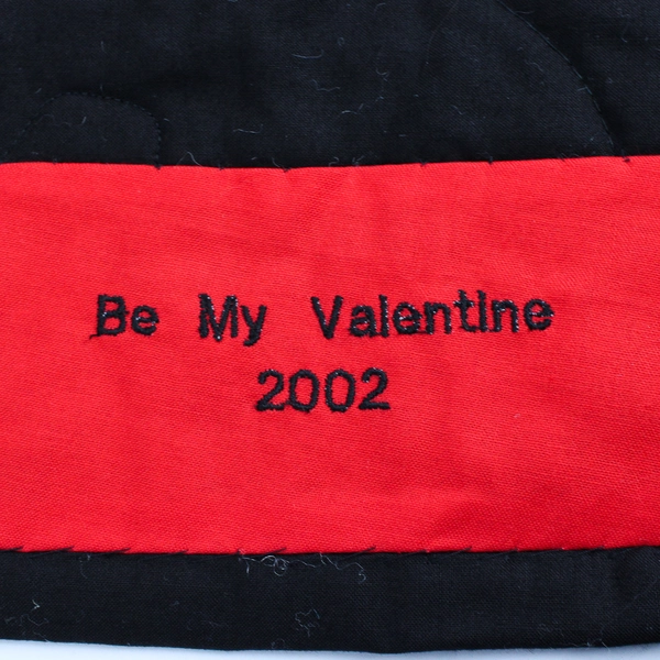 Handmade Red and Black Car Themed Baby Blanket Quilt 34" x 34"