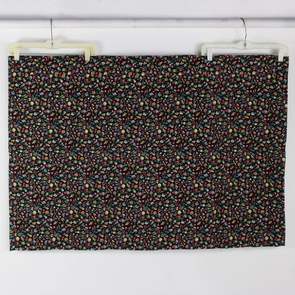 Handmade Multicolor Garden Vegetable Themed Quilt 31" x 46"