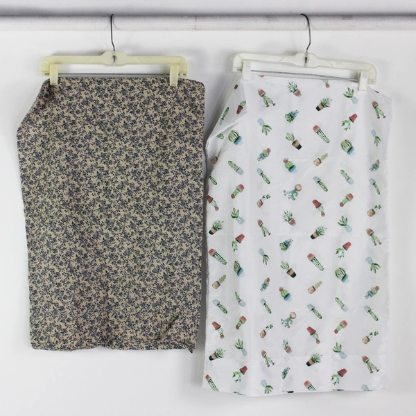 Lot of 10 Floral Patterned Standard Pillowcases DIY Fabric Upcycling