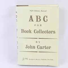 ABC for Book Collectors by John Carter 5th Revised Edition Hardcover 1987
