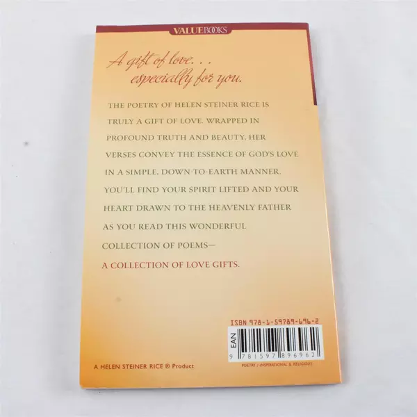 A Collection of Love Gifts by Helen Steiner Rice Inspirational Poetry Book