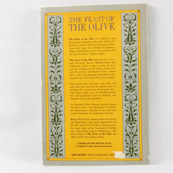 The Feast of the Olive Cooking with Olives & Olive Oil  by Maggie Klein PB 1983