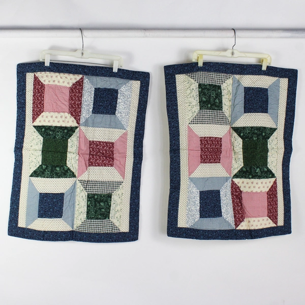 3 Piece Caress Handcrafted Cotton Face Queen Quilt Set Spools