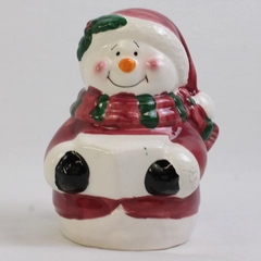 5" Ceramic Snowman Figurine Holiday Decor