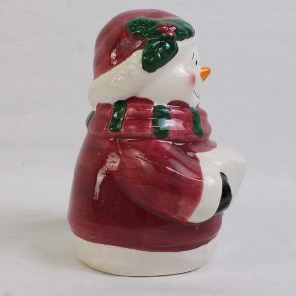 5" Ceramic Snowman Figurine Holiday Decor
