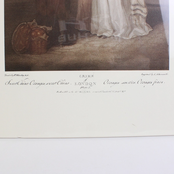 Francis Wheatley Cries of London Sweet China Oranges Vintage Engraving Reprint