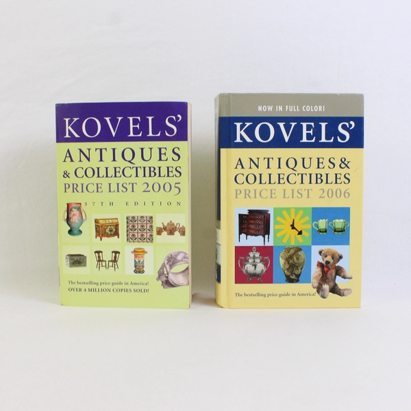 Lot Of 2 Kovels Books Antiques & Collectibles Price List Guide: 2005 PB, 2006 HC