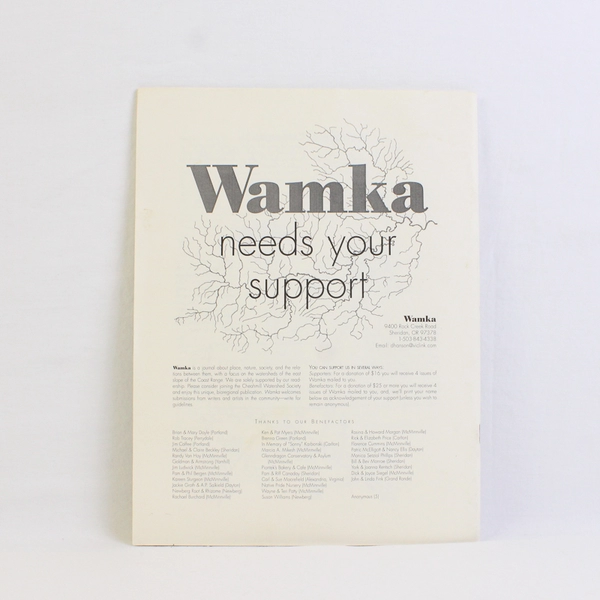 Wamka Journal Cheahmill Watershed Society Yamhill Oregon Ecology 2000 No 5