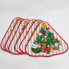 Lot of 6 VTG 1979 Unieboek Christmas Gnome Placemats FLAWED