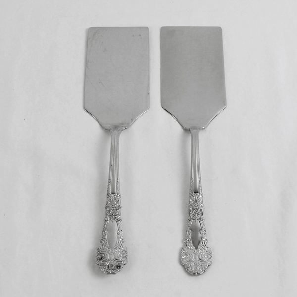 VTG Lot of 2 Reed & Barton Renaissance Serveware Lasagna Servers SS Blade 11.25"