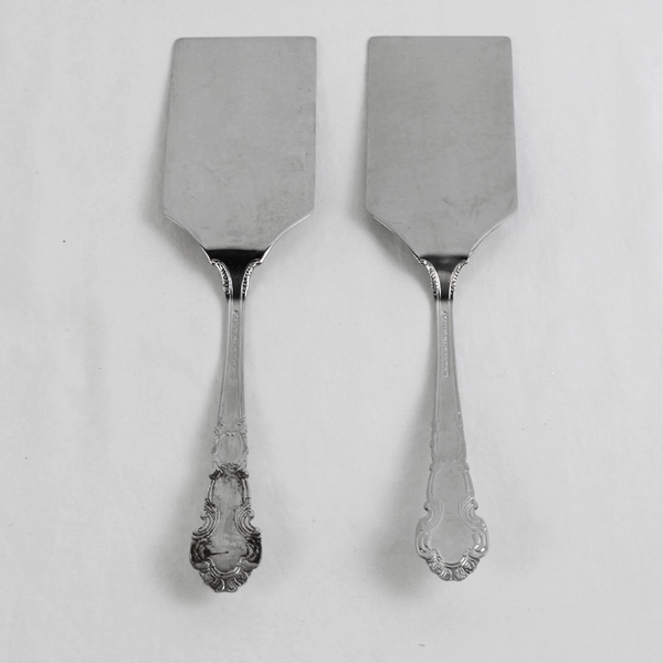 VTG Lot of 2 Reed & Barton Renaissance Serveware Lasagna Servers SS Blade 11.25"