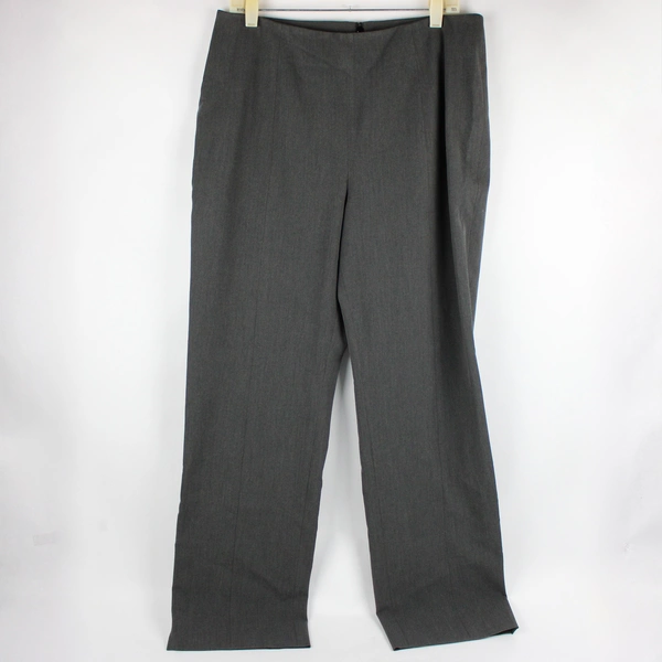 Amber Sun Essentials Women's 14P Gray Straight Leg Slacks